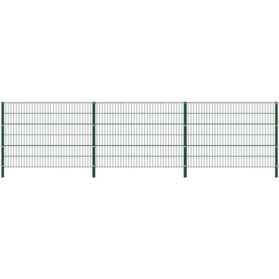 Maisonchic - Grünes Eisenzaunpaneel 5,1x1,2m - Zaunpaneel Maisonchic - Grünes Eisenzaunpaneel 5,1x1,2m - Zaunpaneel
