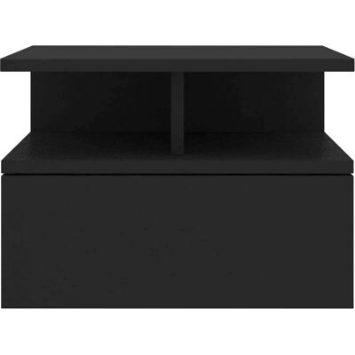 vidaXL Table de chevet flottante noire 40x31x27 cm Matériau à base de bois - Table de nuit - Publicité vidaXL Table de chevet flottante noire 40x31x27 cm Matériau à base de bois - Table de nuit - Publicité