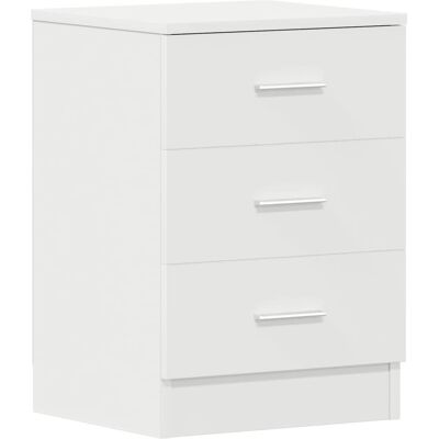 Noche de madera en engineered blanca - Mesita de noche Noche de madera en engineered blanca - Mesita de noche