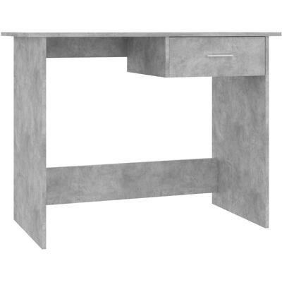 vidaXL 800553 Schreibtisch aus Holzwerkstoff Beton Grau mit Schublade - Schreibtisch vidaXL 800553 Schreibtisch aus Holzwerkstoff Beton Grau mit Schublade - Schreibtisch