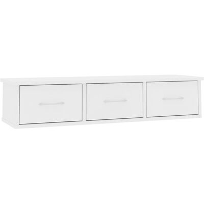 Étagère murale avec tiroirs vidaXL en bois stratifié blanc - Étagère murale avec tiroirs - Publicité Étagère murale avec tiroirs vidaXL en bois stratifié blanc - Étagère murale avec tiroirs - Publicité
