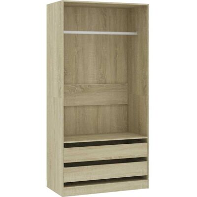 vidaXL Sonoma Eiche Kleiderschrank - 100x50x200 cm Aufbewahrung vidaXL Sonoma Eiche Kleiderschrank - 100x50x200 cm Aufbewahrung