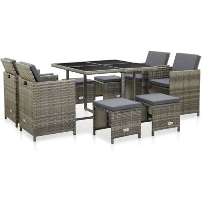 VidaXL Gartenmöbel-Set - Stilvoller Rattanset für den Außenbereich VidaXL Gartenmöbel-Set - Stilvoller Rattanset für den Außenbereich