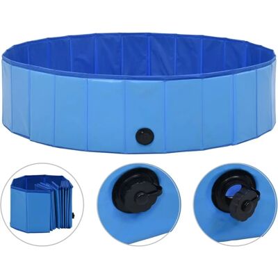 vidaXL Hundepool Blau 120x30cm PVC Anti-Rutsch vidaXL Hundepool Blau 120x30cm PVC Anti-Rutsch
