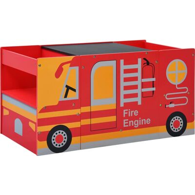 vidaXL Kindertisch- und Stuhlset - Feuerwehrauto-Design - 3-teiliges Kinderzimmer-Set vidaXL Kindertisch- und Stuhlset - Feuerwehrauto-Design - 3-teiliges Kinderzimmer-Set