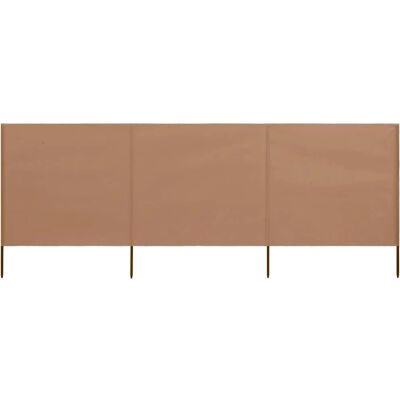 Häcksax - 3-panel Wind Screen Fabric - 400x80 cm - Taupe Häcksax - 3-panel Wind Screen Fabric - 400x80 cm - Taupe