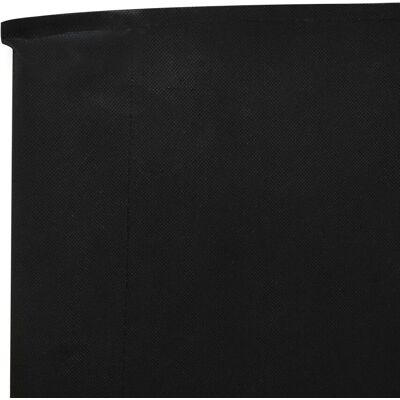 vidaXL Schwarzer 5-Panel Windschutz - Windschutz vidaXL Schwarzer 5-Panel Windschutz - Windschutz