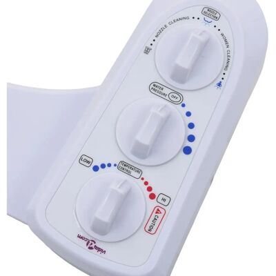 vidaXL - Bidet-Sitz - Weiß - Dualstrahler - Bidet-Sitzaufsatz vidaXL - Bidet-Sitz - Weiß - Dualstrahler - Bidet-Sitzaufsatz