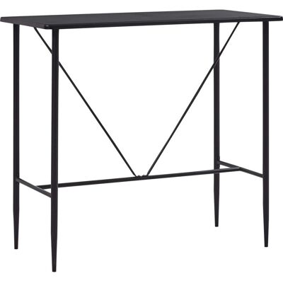 vidaXL Table de Bar Noire 120x60cm MDF - Table de Cuisine/Salle à Manger - Publicité vidaXL Table de Bar Noire 120x60cm MDF - Table de Cuisine/Salle à Manger - Publicité