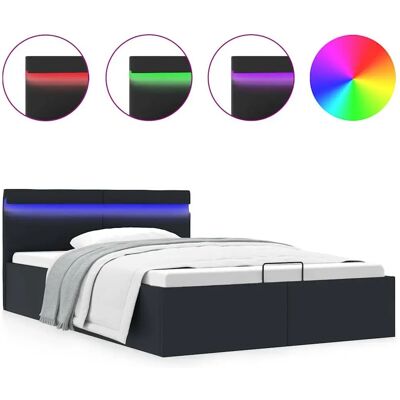 VidaXL Bett mit LED Stauraum - Modernes Hydraulikbett VidaXL Bett mit LED Stauraum - Modernes Hydraulikbett