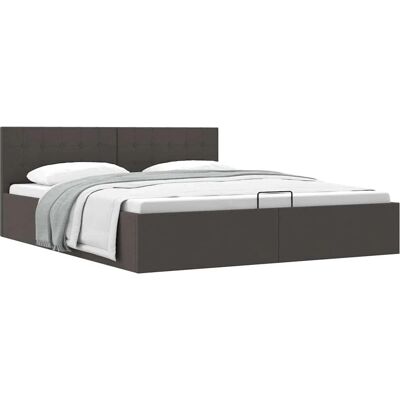 VidaXL Bettgestell 180x200 Dunkelgrau - Bettgestell VidaXL Bettgestell 180x200 Dunkelgrau - Bettgestell