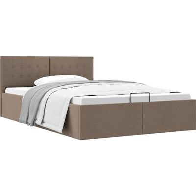 VidaXL Bettgestell mit Stauraum - Taupe VidaXL Bettgestell mit Stauraum - Taupe