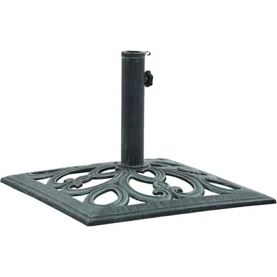 vidaXL Umbrella Base Green 12 kg 49 cm Cast Iron - Garden Parasol Stand vidaXL Umbrella Base Green 12 kg 49 cm Cast Iron - Garden Parasol Stand