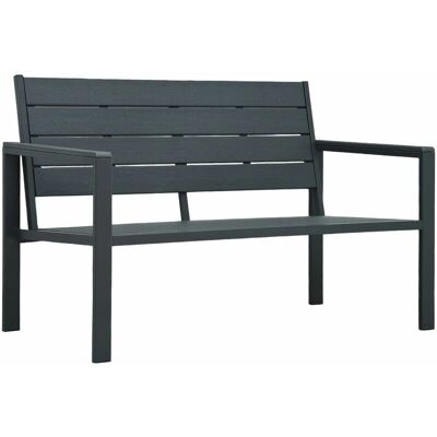 vidaXL Ławka ogrodowa 120 cm Wygląd drewna szary vidaXL Ławka ogrodowa 120 cm Wygląd drewna szary