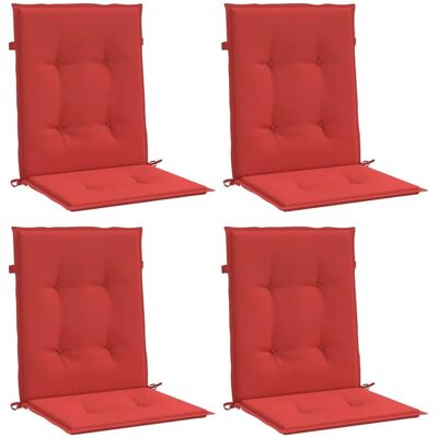 Housse de Chaise de Jardin vidaXL - Bas du Dos - 4 pcs - Rouge - Publicité Housse de Chaise de Jardin vidaXL - Bas du Dos - 4 pcs - Rouge - Publicité