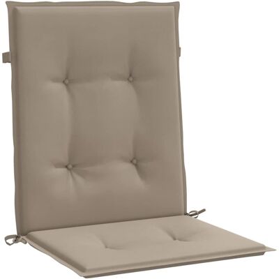 vidaXL Havestolskudder - Taupe - Holdbare, Vandafvisende, Nem at fastgøre vidaXL Havestolskudder - Taupe - Holdbare, Vandafvisende, Nem at fastgøre