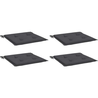 vidaXL Tuinkussen 4 stuks Antraciet - Tuinstoelkussen vidaXL Tuinkussen 4 stuks Antraciet - Tuinstoelkussen