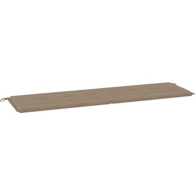 vidaXL Coussin pour banc de jardin Taupe - Housse pour banc 180x50x3 cm - Publicité vidaXL Coussin pour banc de jardin Taupe - Housse pour banc 180x50x3 cm - Publicité