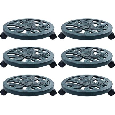 vidaXL 6x Grønne Planteruller 38cm Plast - Planteruller vidaXL 6x Grønne Planteruller 38cm Plast - Planteruller