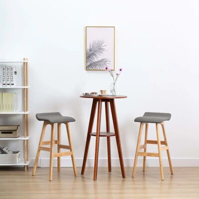 Vidaxl Barhocker - Dunkelgrau Stoff - Modernes Design Vidaxl Barhocker - Dunkelgrau Stoff - Modernes Design