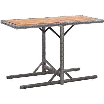vidaXL Gartentisch Harz/Holz Anthrazit vidaXL Gartentisch Harz/Holz Anthrazit