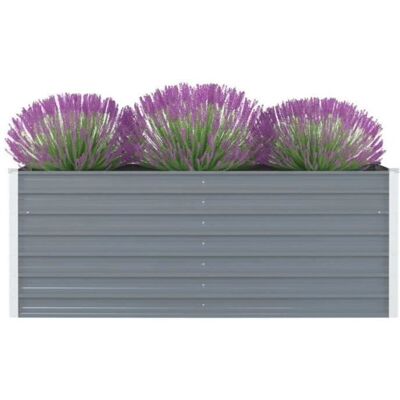 vidaXL 160x80x45cm Graues Hochbeet - Raised Garden Bed vidaXL 160x80x45cm Graues Hochbeet - Raised Garden Bed