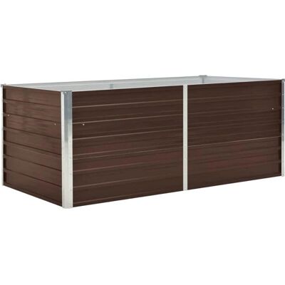vidaXL verhoogde tuinbed 160x80x45 cm van gegalvaniseerd staal - Duurzaam, Groot, Eenvoudig te monteren vidaXL verhoogde tuinbed 160x80x45 cm van gegalvaniseerd staal - Duurzaam, Groot, Eenvoudig te monteren