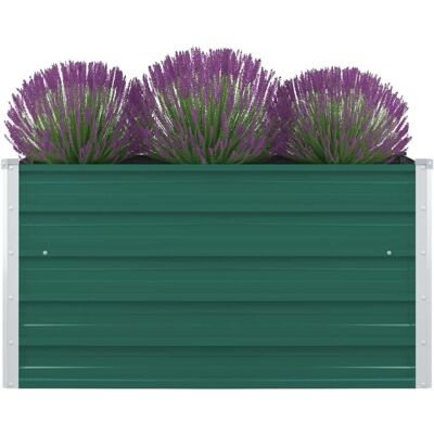 vidaXL Hochbeet Verzinkter Stahl Grün - Hochbeet vidaXL Hochbeet Verzinkter Stahl Grün - Hochbeet