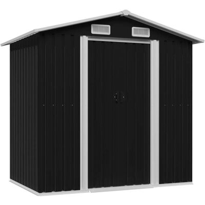 vidaXL Gartenschuppen 204x132x186 cm - Stahl vidaXL Gartenschuppen 204x132x186 cm - Stahl