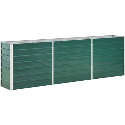 vidaXL Garten-Hochbeet 240x40x77cm Verzinkter Stahl Grün - Hochbeet vidaXL Garten-Hochbeet 240x40x77cm Verzinkter Stahl Grün - Hochbeet