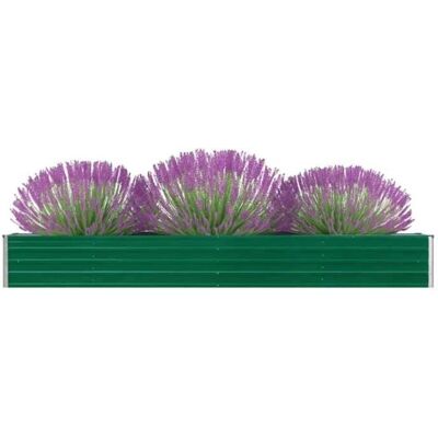 vidaXL Gartenhochbeet Galvanisiertes Stahl 320×40×45 cm Grün - Hochbeet vidaXL Gartenhochbeet Galvanisiertes Stahl 320×40×45 cm Grün - Hochbeet