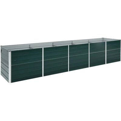 vidaXL Garten Hochbeet Verzinkter Stahl 45cm Grün - Hochbeet Garten vidaXL Garten Hochbeet Verzinkter Stahl 45cm Grün - Hochbeet Garten