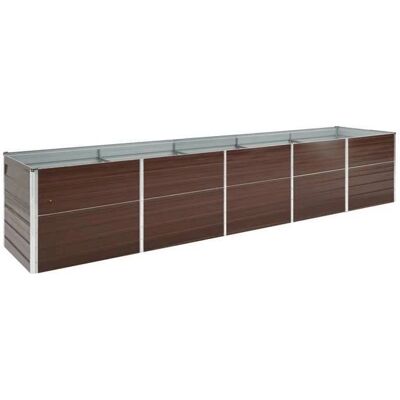 vidaXL Gartentrog - Großes verzinktes Stahl 400x80x45 cm - Hochbeet vidaXL Gartentrog - Großes verzinktes Stahl 400x80x45 cm - Hochbeet