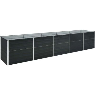 vidaXL Galwanizowana stalowa ławka ogrodowa - 400x80x45 cm - Trwała do użytku na zewnątrz vidaXL Galwanizowana stalowa ławka ogrodowa - 400x80x45 cm - Trwała do użytku na zewnątrz