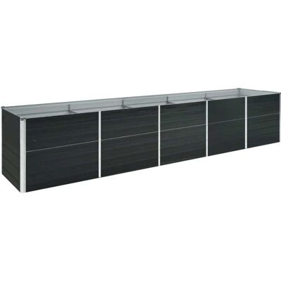 vidaXL Podniesiony łóżko ogrodowe z ocynkowanej stali 400x80x77 cm vidaXL Podniesiony łóżko ogrodowe z ocynkowanej stali 400x80x77 cm