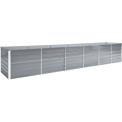 Vaso da giardino in acciaio zincato vidaXL - 480x80x77 cm - Grigio Vaso da giardino in acciaio zincato vidaXL - 480x80x77 cm - Grigio