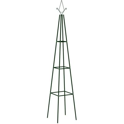 vidaXL Gartenkletterhilfen - 2 Stück Dunkelgrün 35x35x195 cm Eisen vidaXL Gartenkletterhilfen - 2 Stück Dunkelgrün 35x35x195 cm Eisen