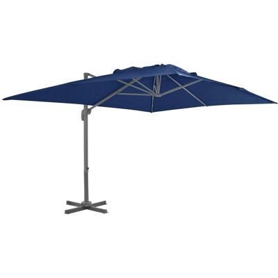 Parasol ogrodowy z aluminiowym stelażem - 4x3 m Niebieski vidaXL Parasol ogrodowy z aluminiowym stelażem - 4x3 m Niebieski vidaXL