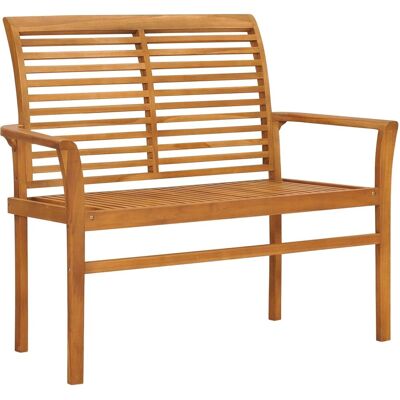 vidaXL Teak Gartentisch - 112cm - Braun - Gartenbank vidaXL Teak Gartentisch - 112cm - Braun - Gartenbank