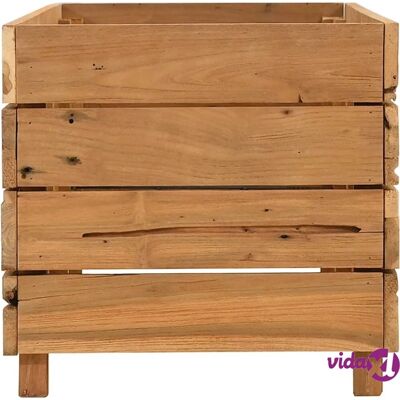 vidaXL Recyceltes Teak Hochbeet 100x40x38 cm - Gartendeko vidaXL Recyceltes Teak Hochbeet 100x40x38 cm - Gartendeko