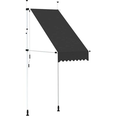 Tenda retrattile manuale vidaXL - 100 cm - Antracite - Protezione solare Tenda retrattile manuale vidaXL - 100 cm - Antracite - Protezione solare