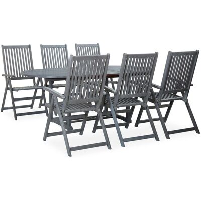 Maisonchic Modell 440585 - Garten 7-teiliges Esstisch-Set aus Akazienholz Maisonchic Modell 440585 - Garten 7-teiliges Esstisch-Set aus Akazienholz