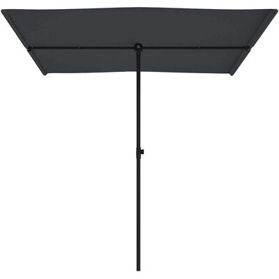 vidaXL Aluminium Sonnenschirm – 2x1,5 m Schwarz Garten vidaXL Aluminium Sonnenschirm – 2x1,5 m Schwarz Garten
