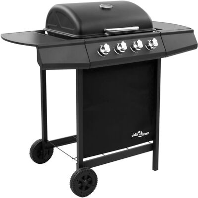 vidaXL Barbecue à Gaz avec 4 Brûleurs - Noir - Barbecue à Gaz vidaXL Barbecue à Gaz avec 4 Brûleurs - Noir - Barbecue à Gaz