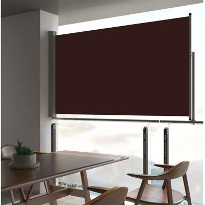 vidaXL Patio Side Awning 140 x 300 cm Brown - Side Awning vidaXL Patio Side Awning 140 x 300 cm Brown - Side Awning
