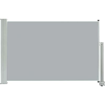 vidaXL Extendable Side Awning 60x300cm Grey - Side Awning vidaXL Extendable Side Awning 60x300cm Grey - Side Awning