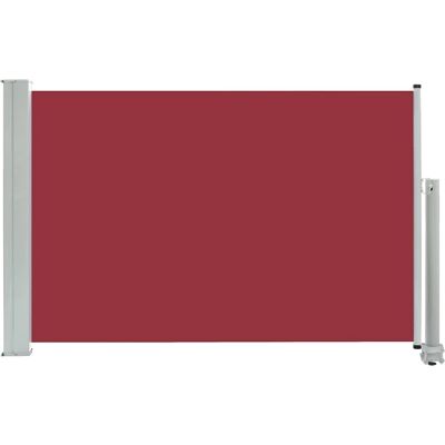 vidaXL Uittrekbare zijzonwering 60x300 cm Rood - Zijzonwering vidaXL Uittrekbare zijzonwering 60x300 cm Rood - Zijzonwering