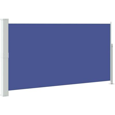 vidaXL Ausziehbare Seitenmarkise 170×300 cm Blau - Seitenmarkise vidaXL Ausziehbare Seitenmarkise 170×300 cm Blau - Seitenmarkise