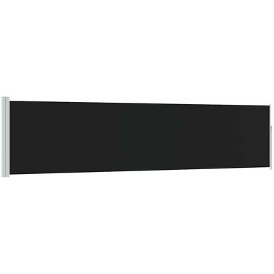 Store latéral rétractable vidaXL 120x500cm noir - Abris - Publicité Store latéral rétractable vidaXL 120x500cm noir - Abris - Publicité