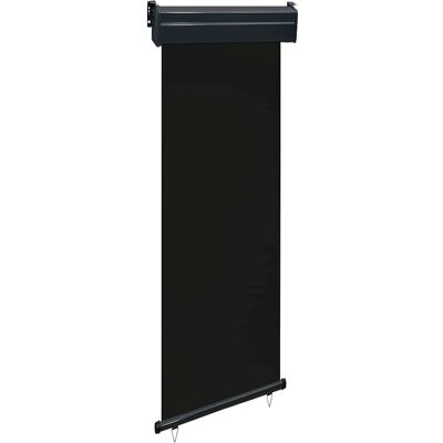 VIDAXL - Seitenschutzmarkise - Schwarz - 60 x 250 cm VIDAXL - Seitenschutzmarkise - Schwarz - 60 x 250 cm